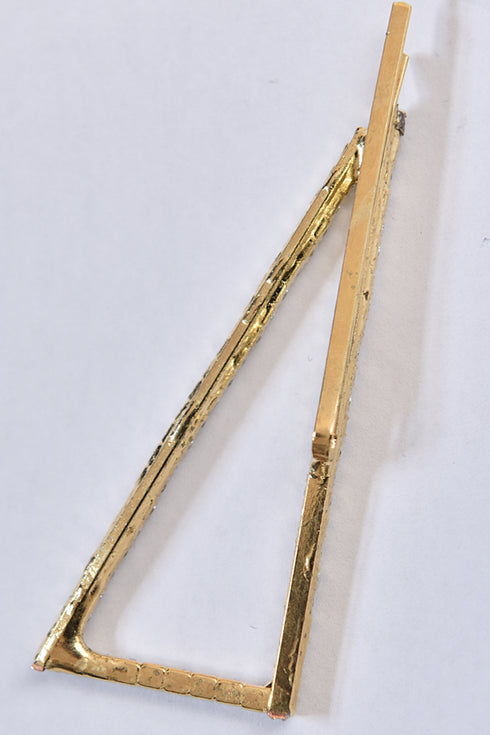 TRIANGLE STONE HAIR BUCKLE - Barrus London